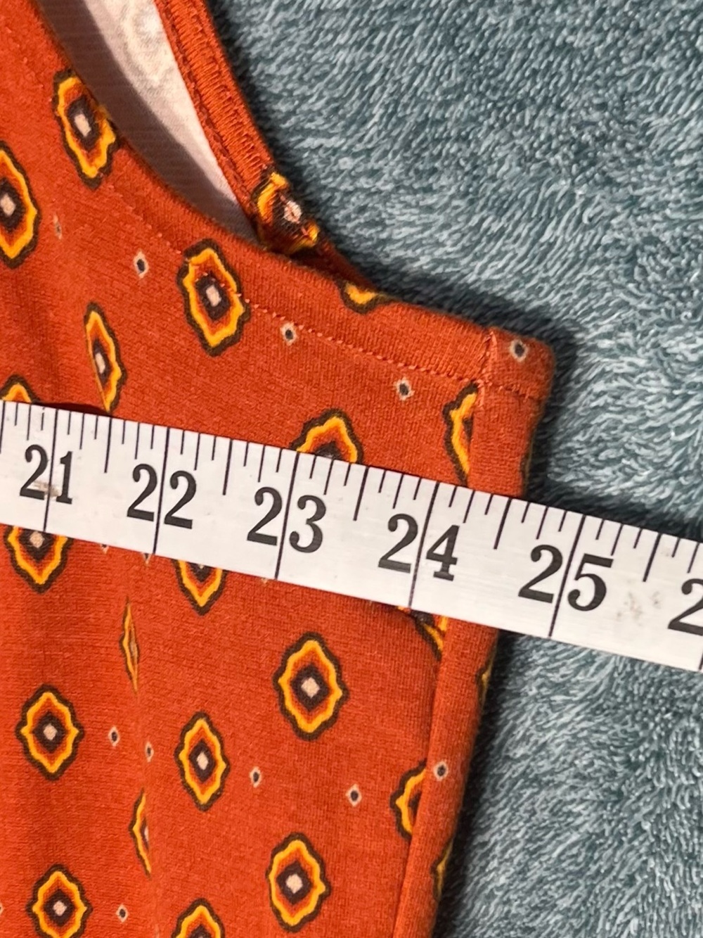 Liz Claiborne Orange Geometric Maxi Dress XXL With Pockets - Picture 3 of 8